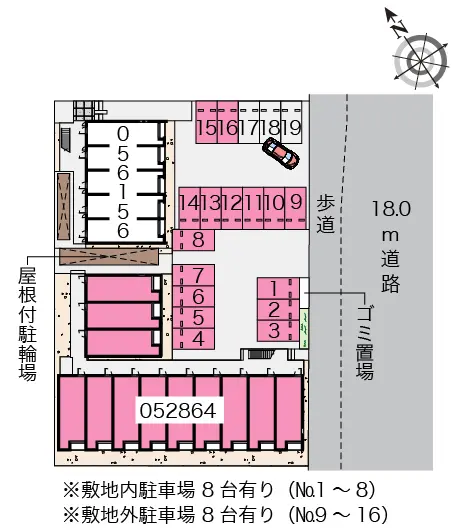 深谷市上野台 月極駐車場